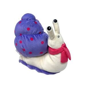 Jellycat Snail Plush Escarfgot Mini 5" Purple Polkadot Pink Scarf Garden Bug